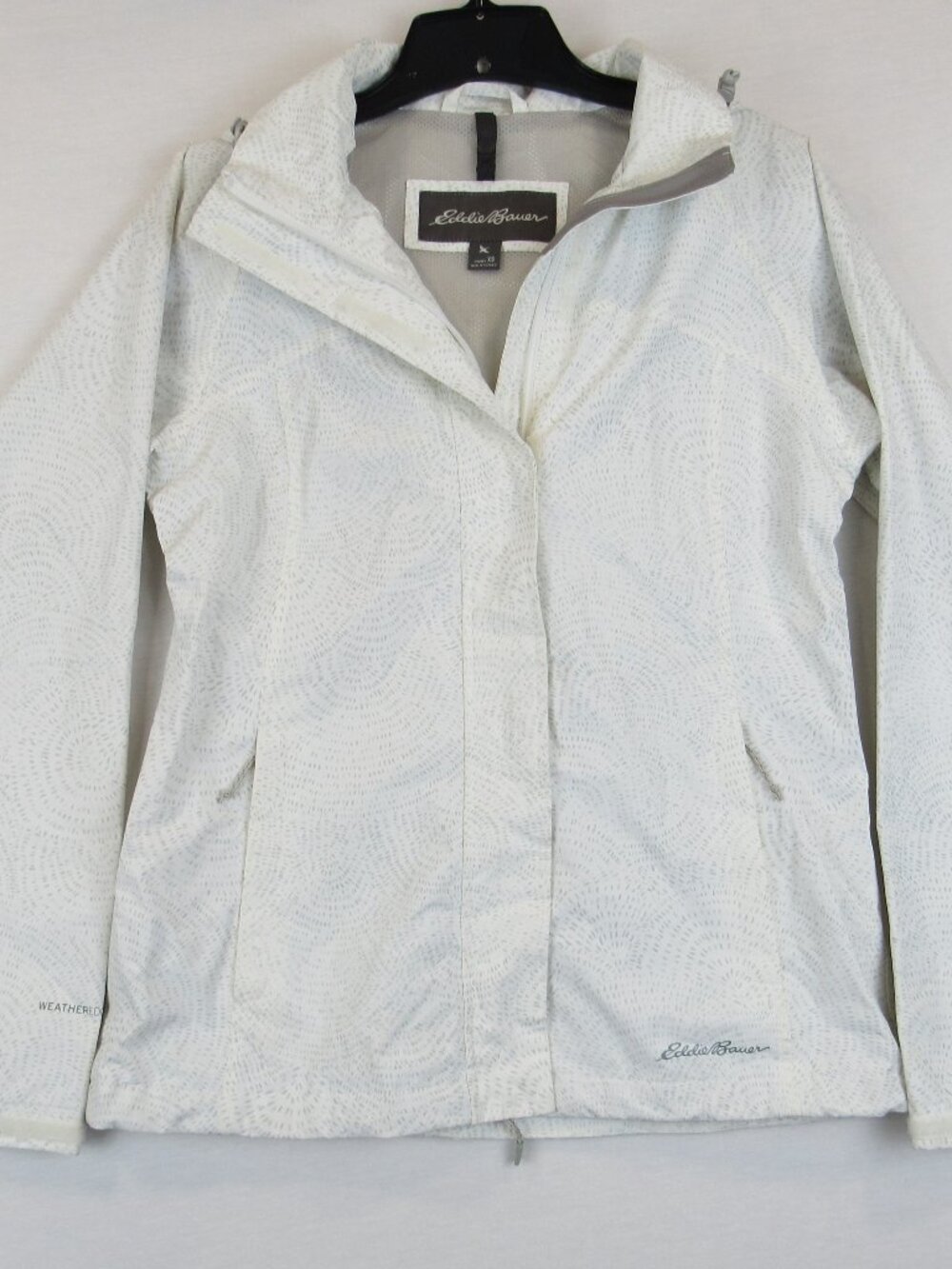 Eddie Bauer Rain Jacket Women's Size XS Weatheredge With Full Zip Closure Hooded